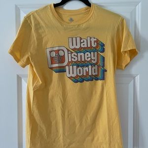 Walt Disney World Yellow Retro T-Shirt - Size Small